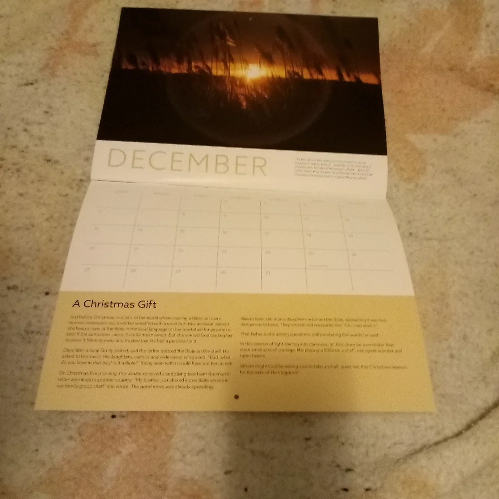 International Mission Board 2026 Calendar 12 Stories of Hope and Light
